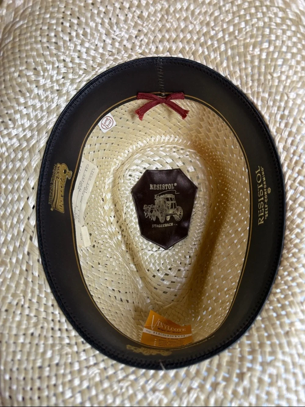 Resistol Vintage Opryland USA Theme Park Stagecoach Straw Hat 7 3/8